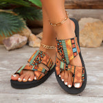 Toe Loop Platform Sandals