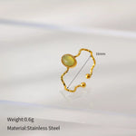 18K Gold-Plated Wave Open Ring