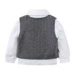 Children's Striped Vest and Pants Suit Set