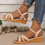 Open Toe Wedge Sandals