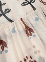 Ruffled Hem Square Neck Maxi Dress
