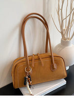 Zipper Closure Shoulder Bag