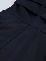 Mock Neck Flounce Sleeve Dress