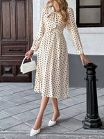 Tie Front Polka Dot Dress