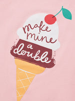 Children's Ice Cream Graphic Short Sleeve T-Shirt