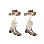 Cowboy Hat and Boot Dangle Earrings