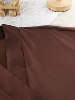Satin Ruffle-Trim Lounge Nightgown Robe