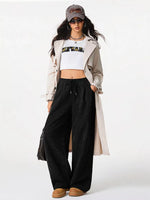 Casual Corduroy Wide Leg Pants