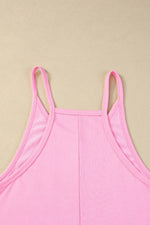 Sleeveless Romper with Pockets