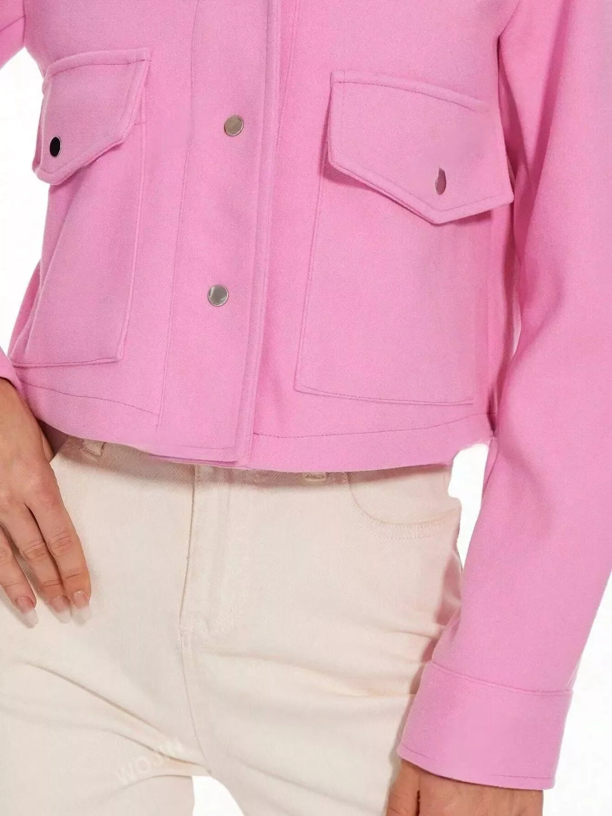 Snap Down Long Sleeve Jacket
