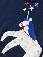 Children's Unicorn & Stars Embroidered Polo