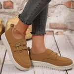 Buckle Accent Casual Loafers