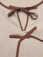 Bow Front Ruffle Hem Blouse