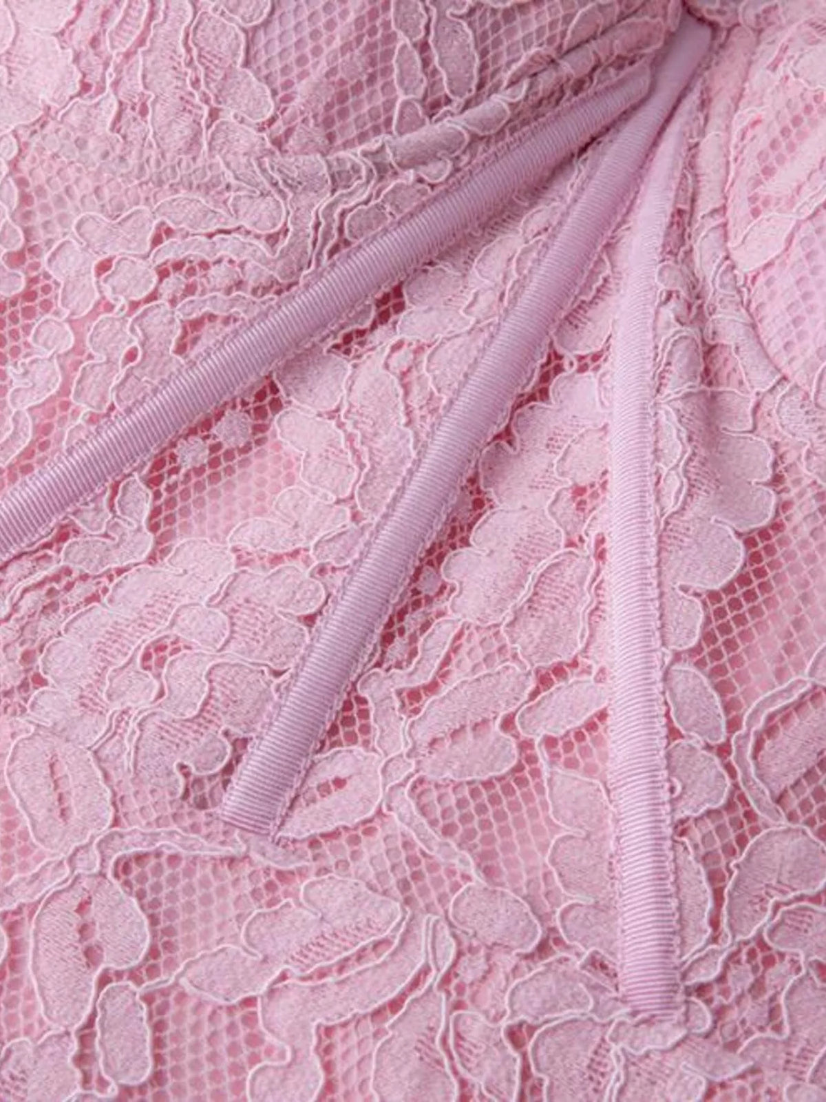 Lace Long Sleeve Midi Dress