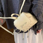 Lace Trim Bowknot Backpack Bag