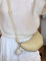 Croissant Shaped Crossbody Bag