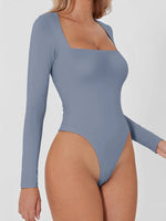 Square Neck Long Sleeve Bodysuit