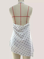 Polka Dot Halter Neck Top