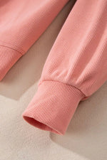 Round Neck Long Sleeve Top and Pants Set