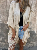 Fringe Open Front Cardigan