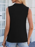 Half Zip Sleeveless Tank