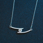 1 Carat Moissanite 925 Sterling Silver Necklace