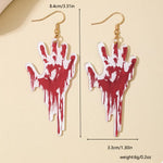 Halloween Bloody Hand Dangle Earrings
