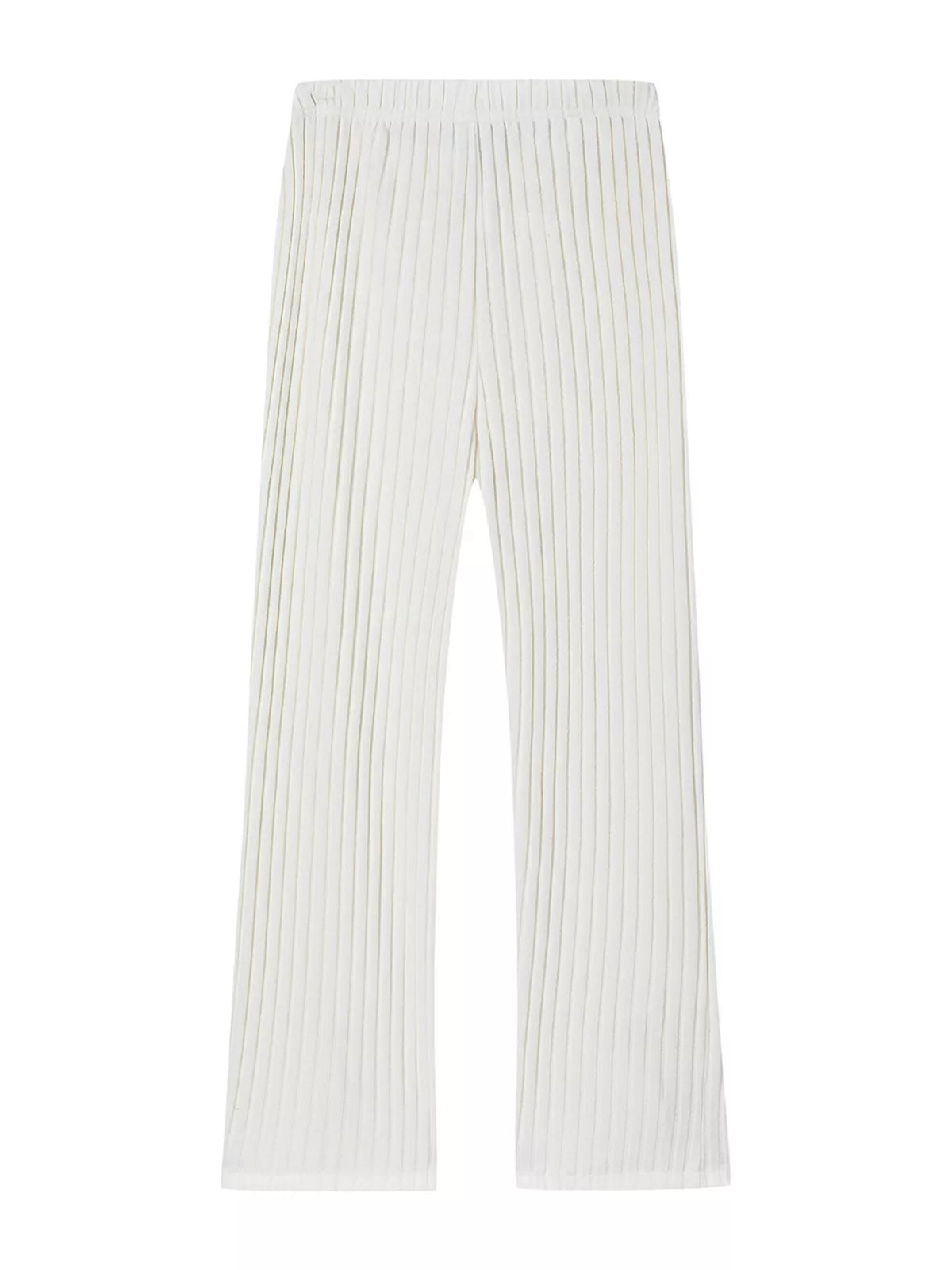 Ribbed Knit Top and Pants Set