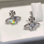 2 Carat Moissanite 925 Sterling Silver Planet Earrings