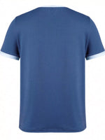 Casual Contrast Trim Short Sleeve T-Shirt