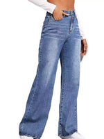 High-Waisted Wide Leg Jeans