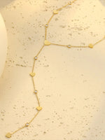 18K Gold-Plated Heart Zircon Necklace