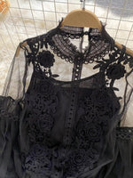 Floral Lace Blouse & Cami Set
