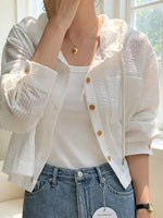 Striped Hooded Shirt with Drawstring Detail