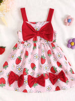 Children's Bow Front Printed Dress