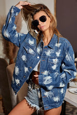 BiBi Washed Tie Dye Denim Jacket