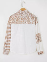Leopard Striped Western Casual Shirt