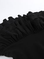 Ruffled Hem Round Neck Tank
