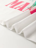 FLOWER MARKET Graphic Round Neck T Shirt