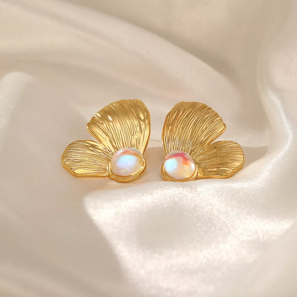 18K Gold-PlatedButterfly Wing Earrings