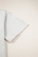 Casual Oversize Bow Drop Shoulder Tunic Casual Tee
