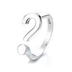 Question Mark Adjustable Open Ring