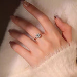 1 Carat 925 Sterling Silver Moissanite Ring