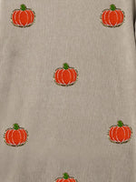 Pumpkin Round Neck Long Sleeve Sweatshirt