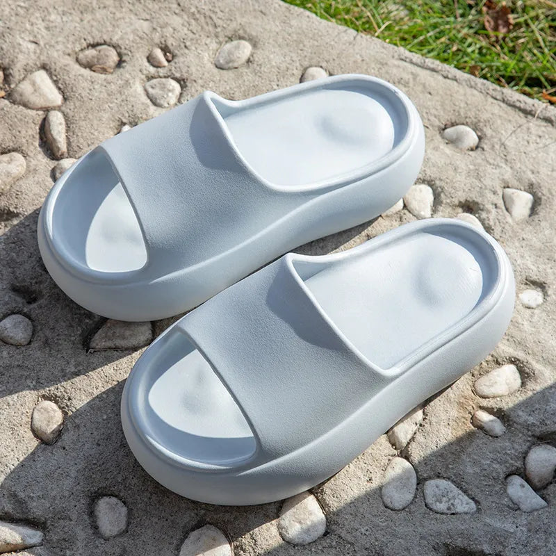 Open Toe Platform Slippers