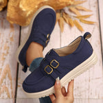 Buckle Accent Casual Loafers