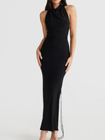 Backless Slit Sleeveless Bodycon Maxi Dress