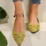 Bow Point Toe Flats Slip-Ons