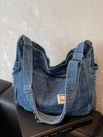 Casual Denim Crossbody Bag