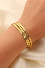 Triple-Layered Snake Chain Bracelet